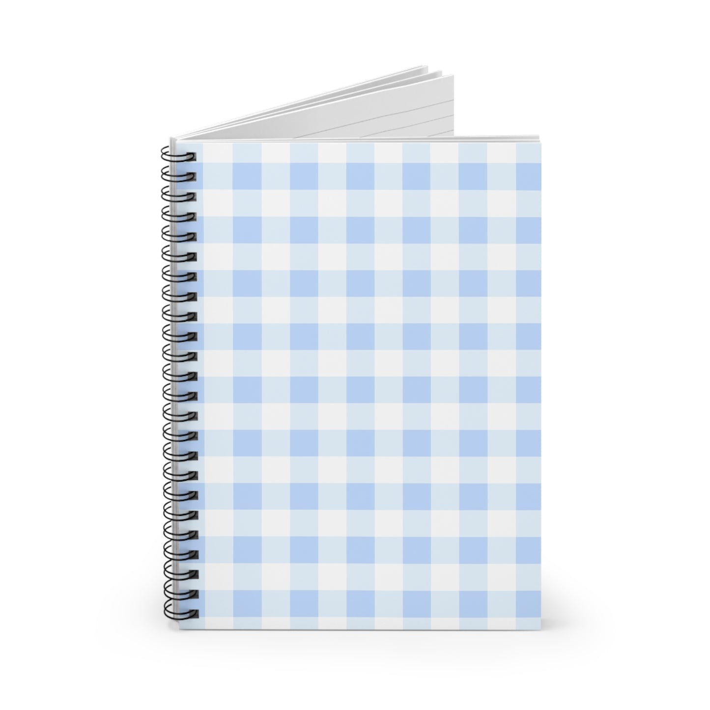 Gingham Blue Spiral