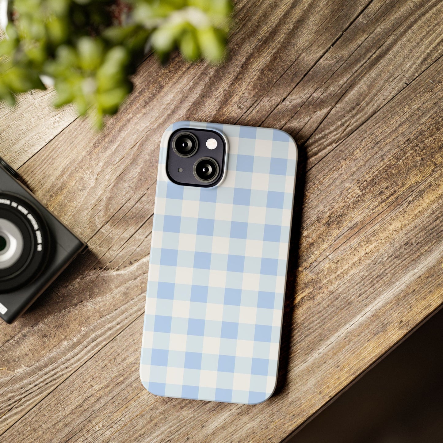 Gingham Blue Case