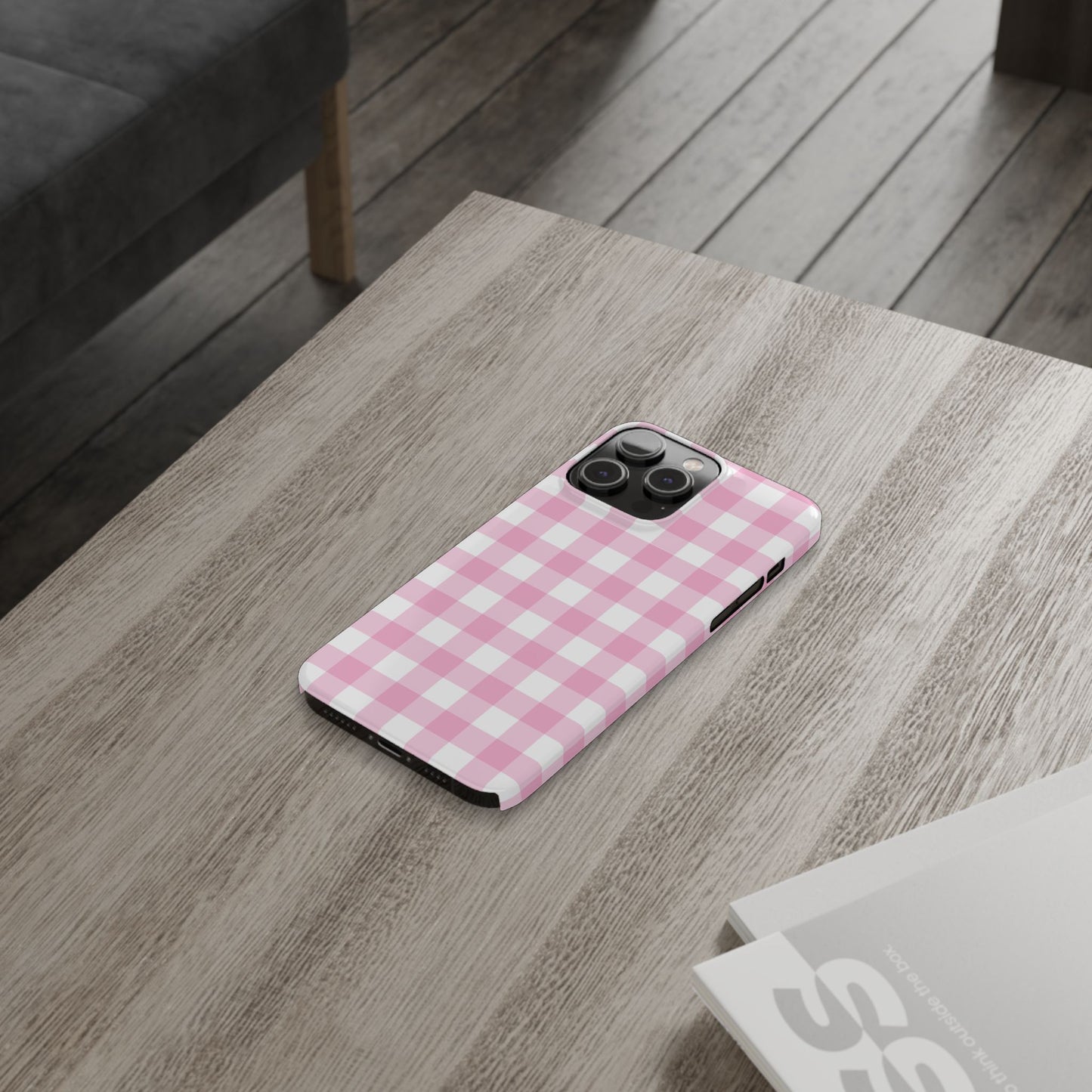 Gingham Pink Case