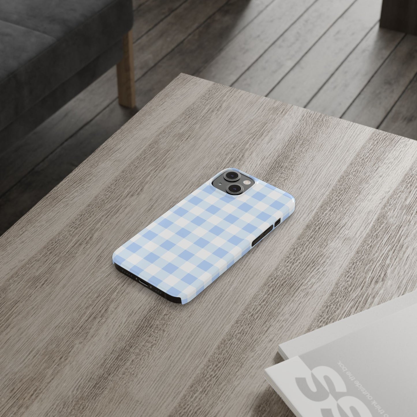 Gingham Blue Case