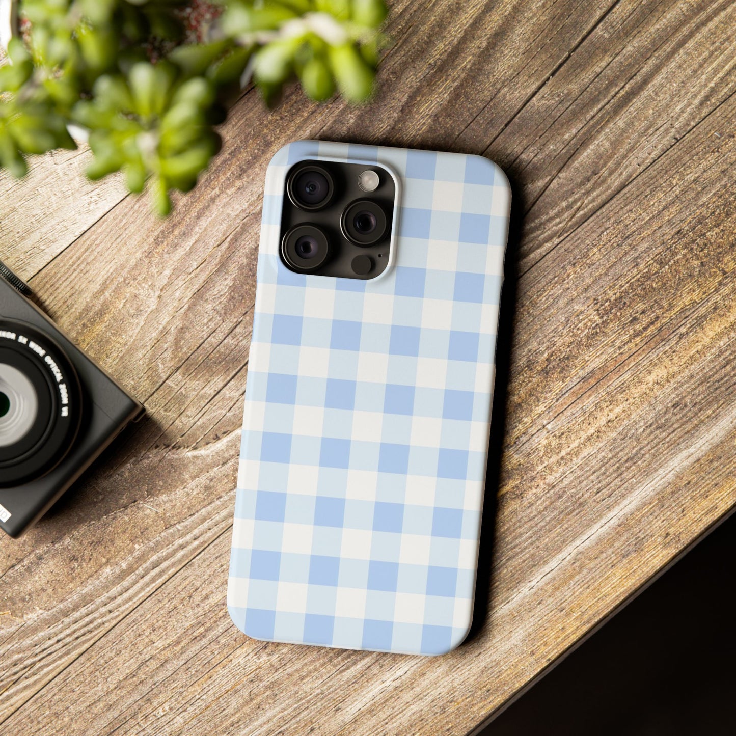 Gingham Blue Case