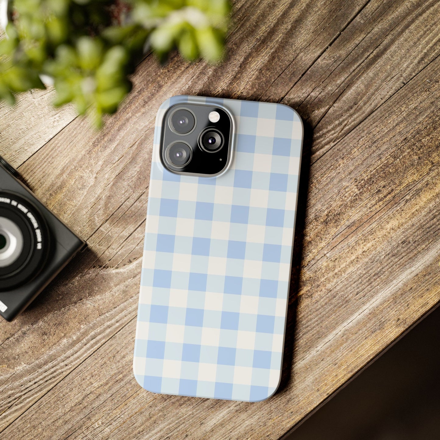 Gingham Blue Case