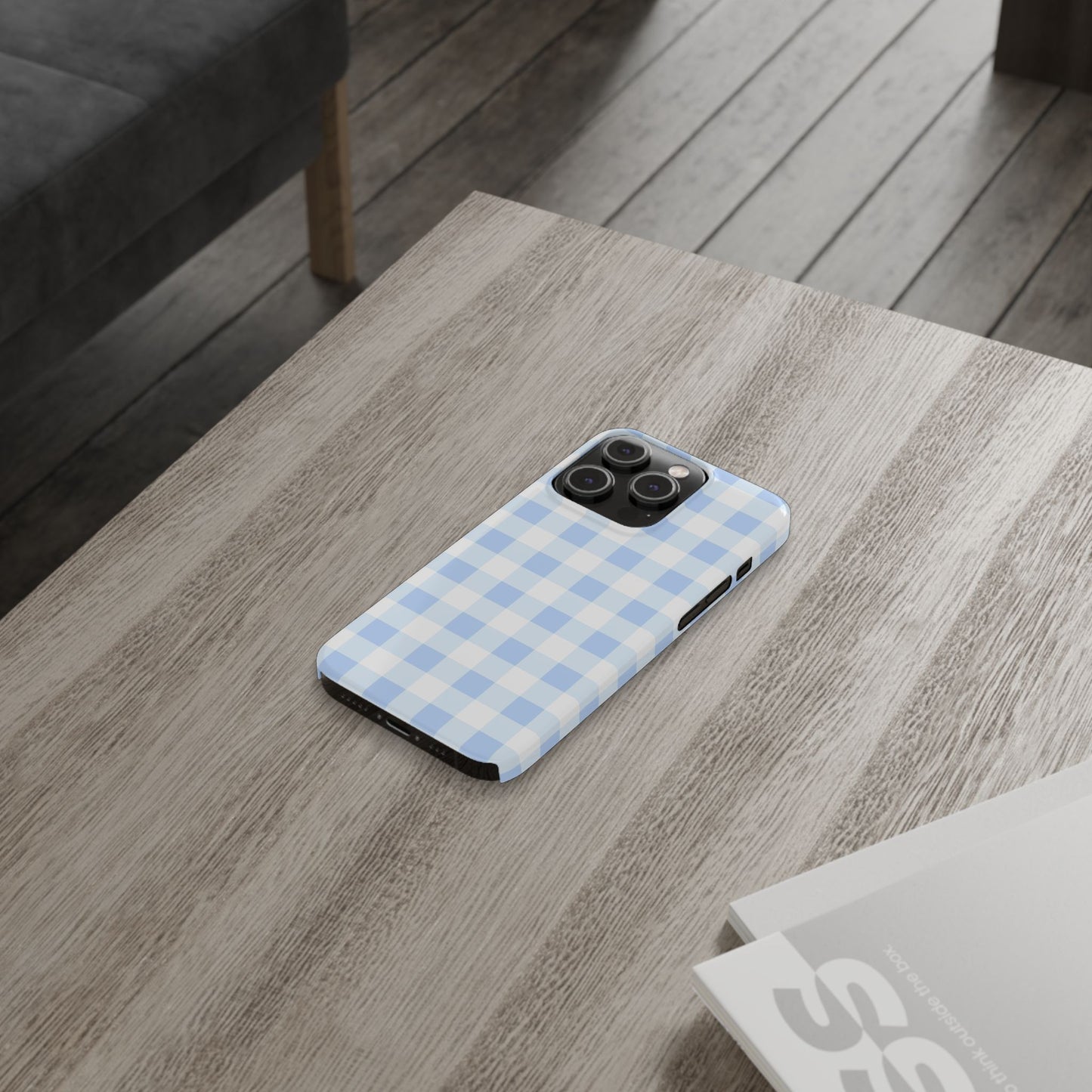 Gingham Blue Case