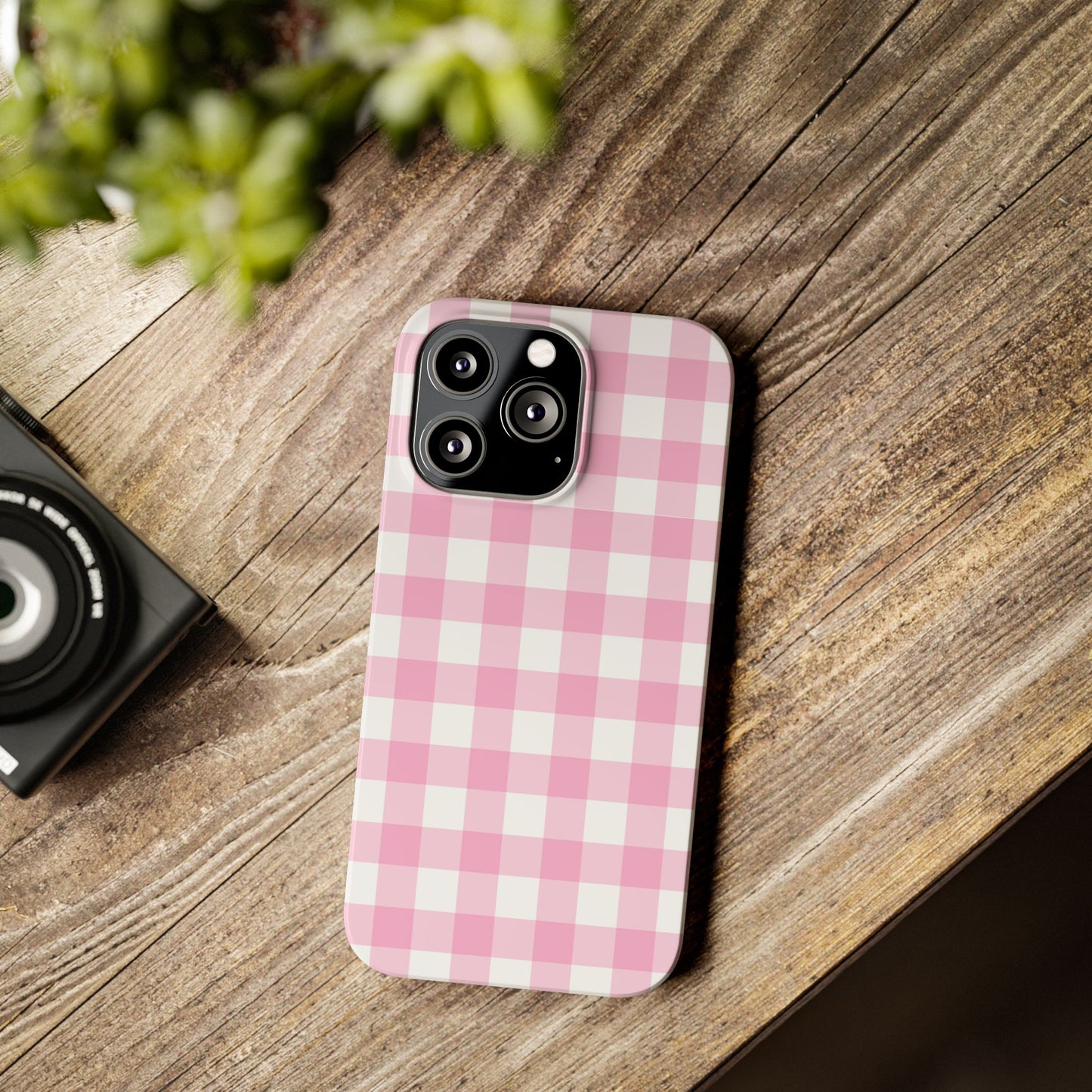 Gingham Pink Case
