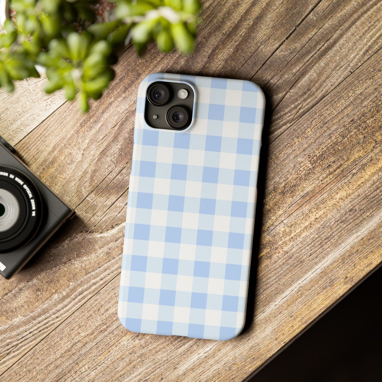 Gingham Blue Case