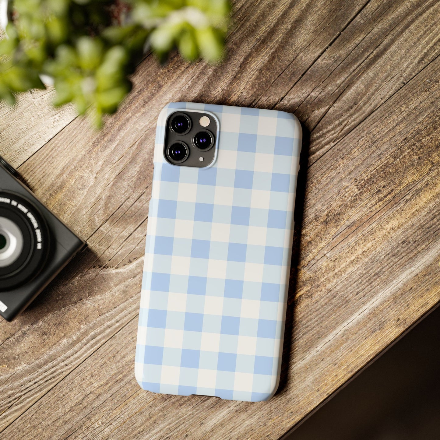 Gingham Blue Case