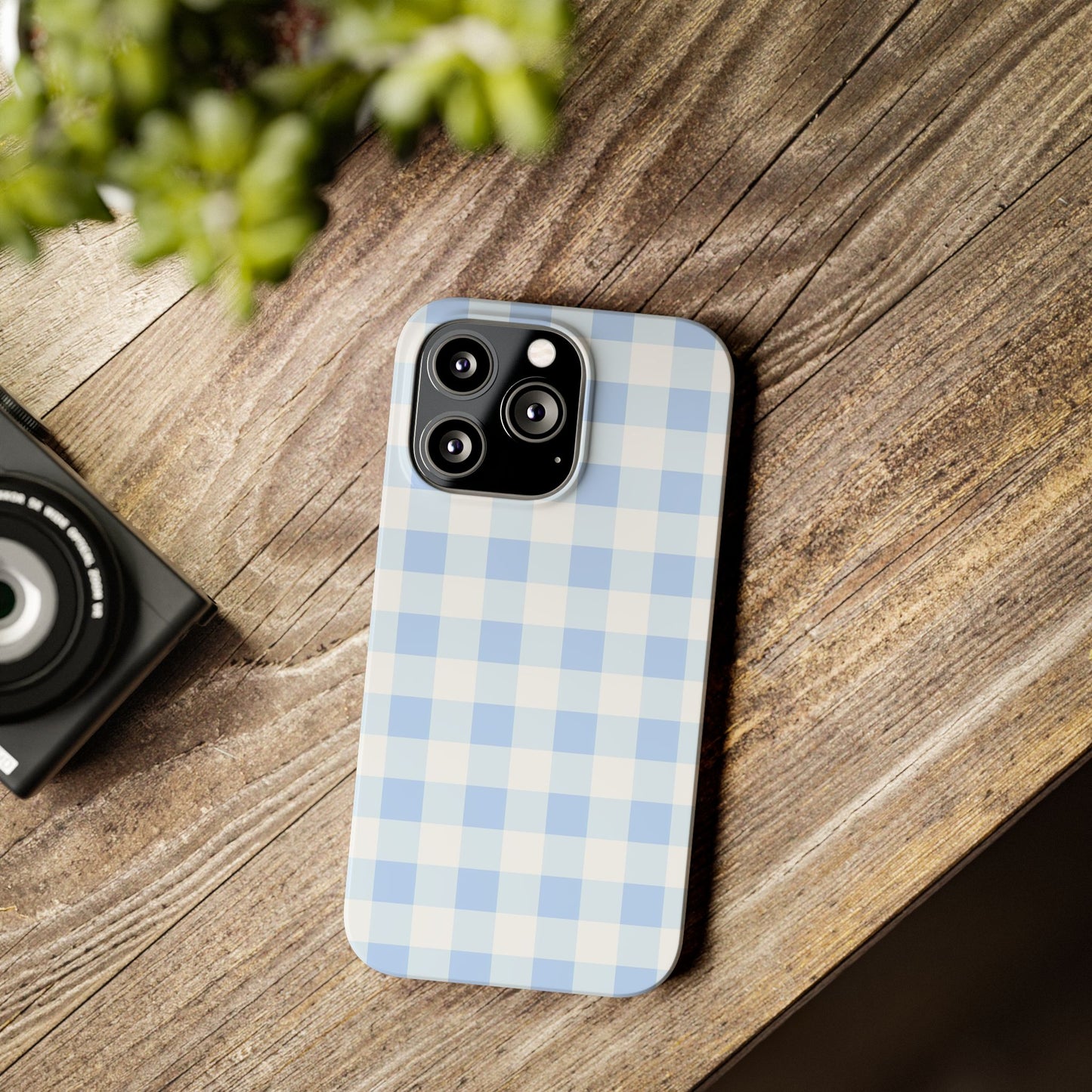 Gingham Blue Case