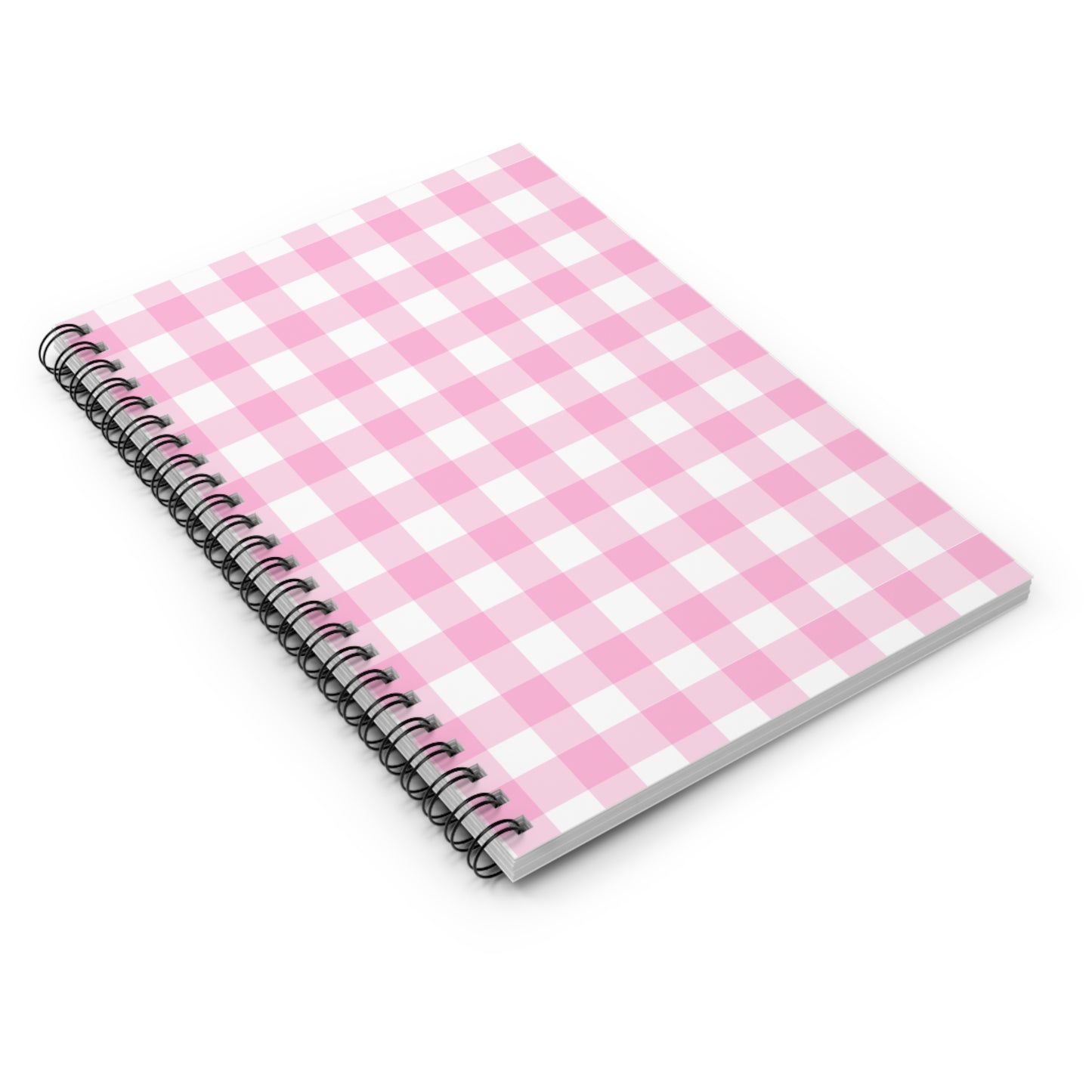 Gingham Pink Spiral
