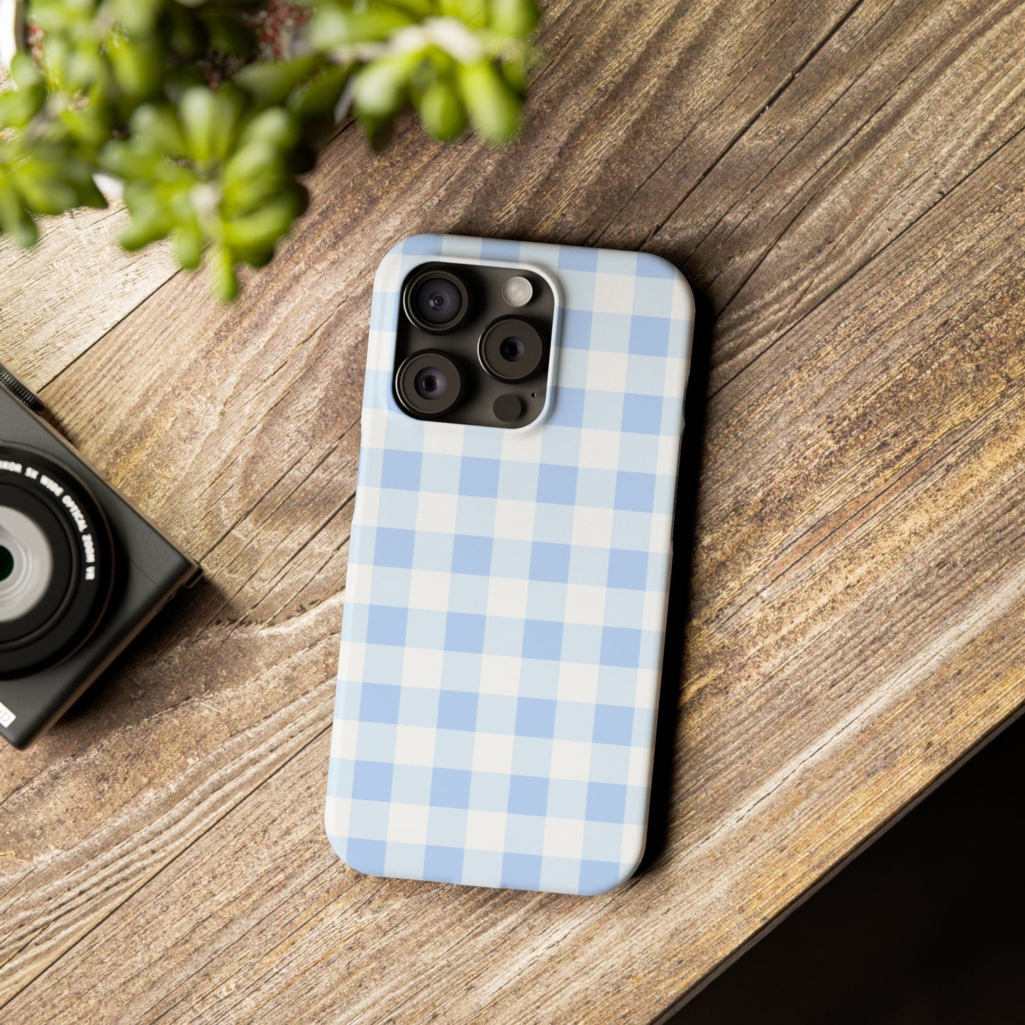 Gingham Blue Case