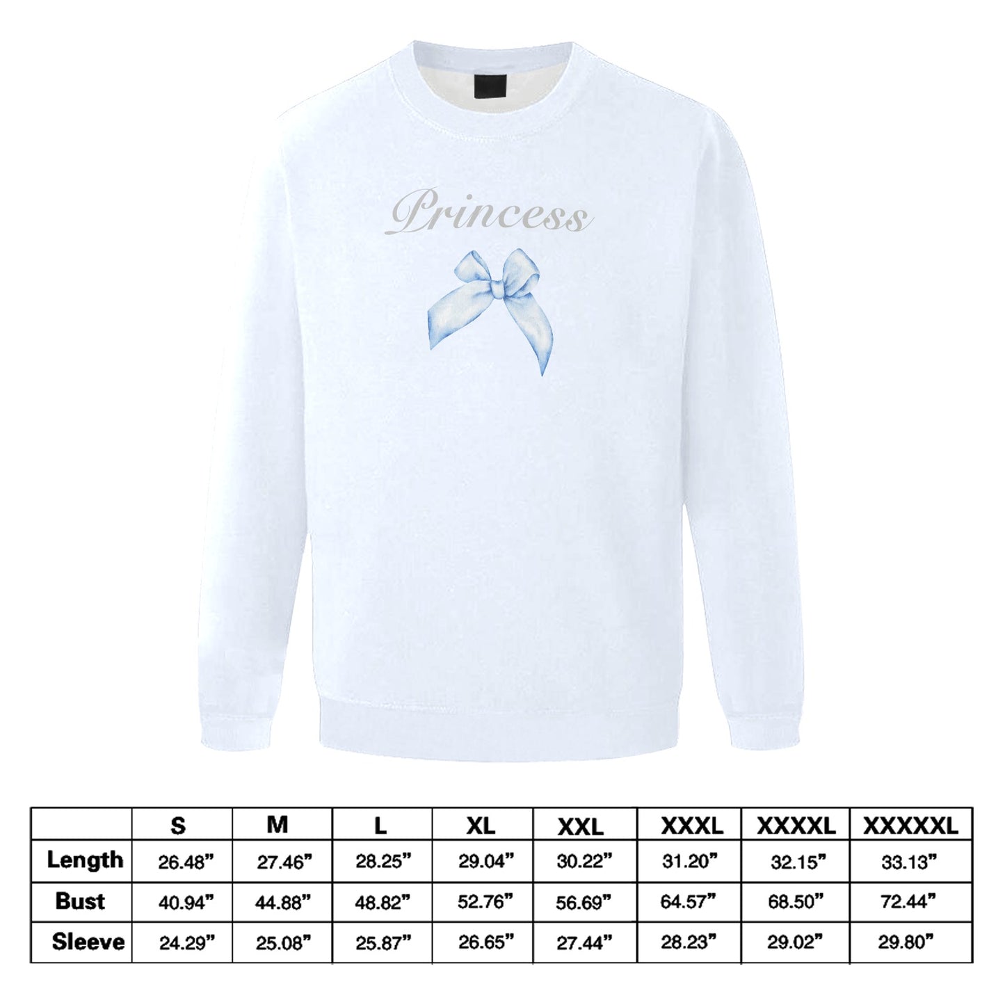 Princess Bow Blue Sweater