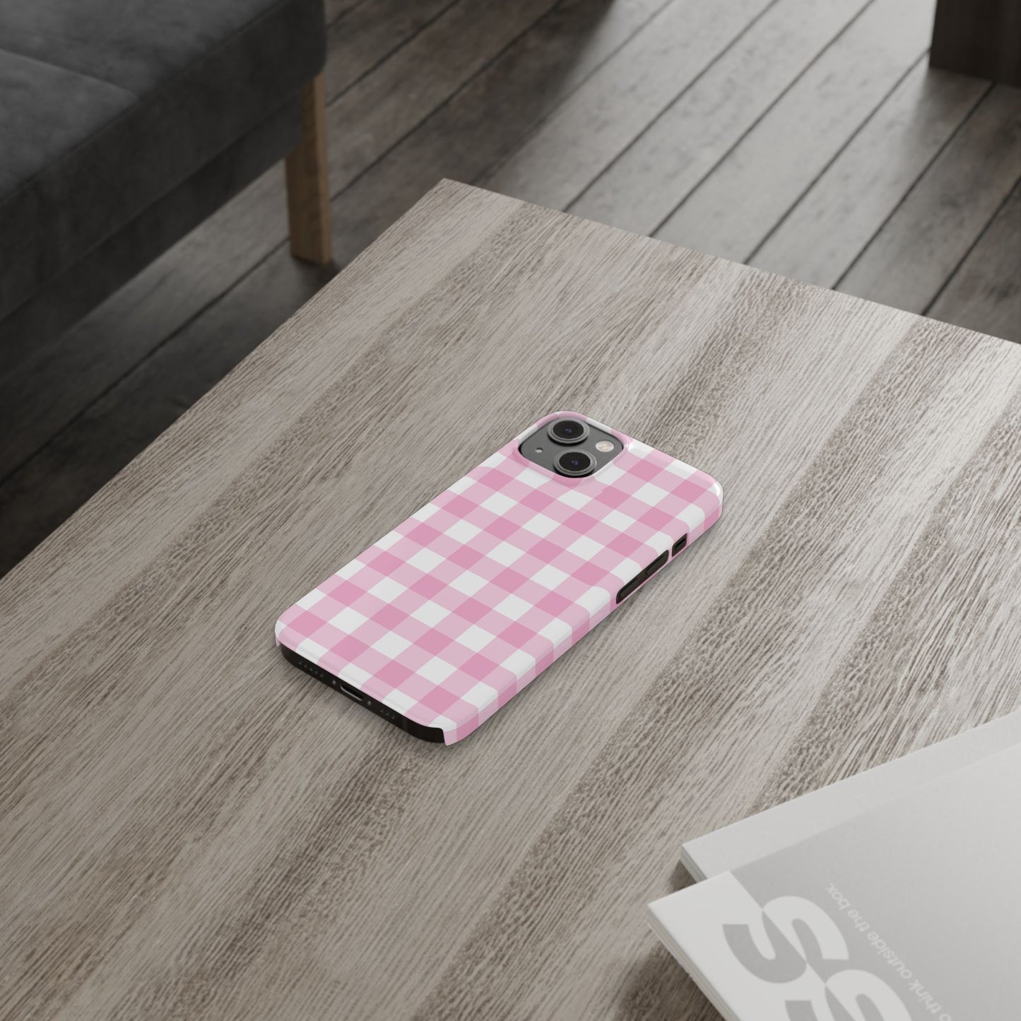 Gingham Pink Case