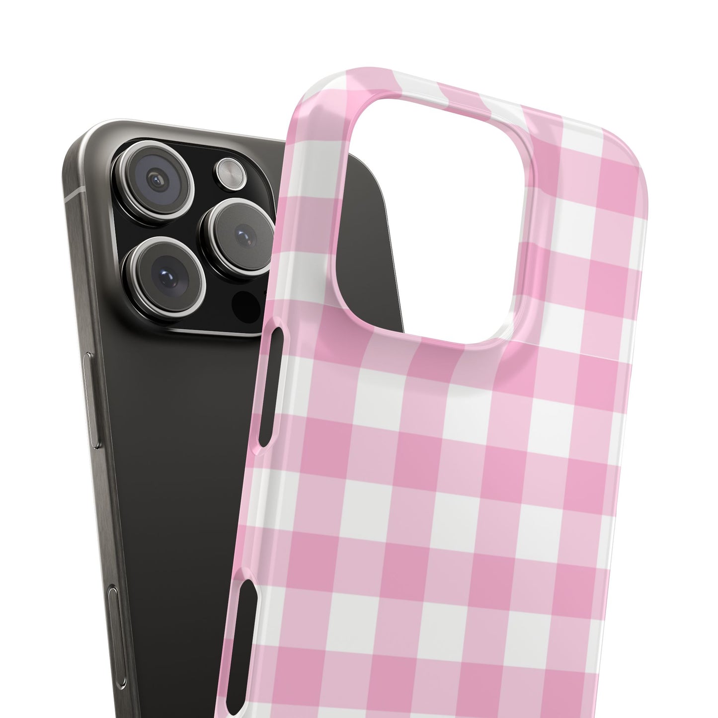 Gingham Pink Case