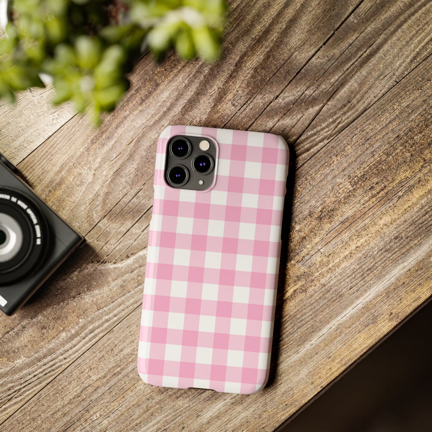 Gingham Pink Case