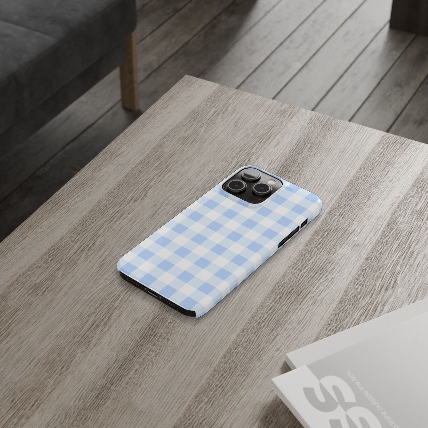 Gingham Blue Case