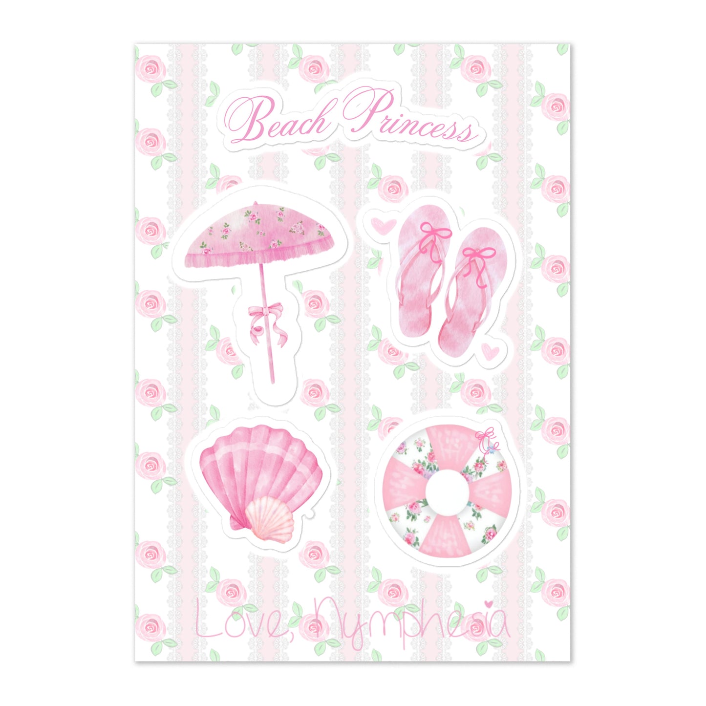 Beach Princess🐚🌸 Sticker Sheet