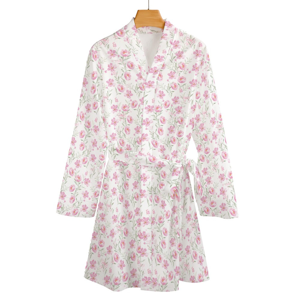 Pink Peony Robe