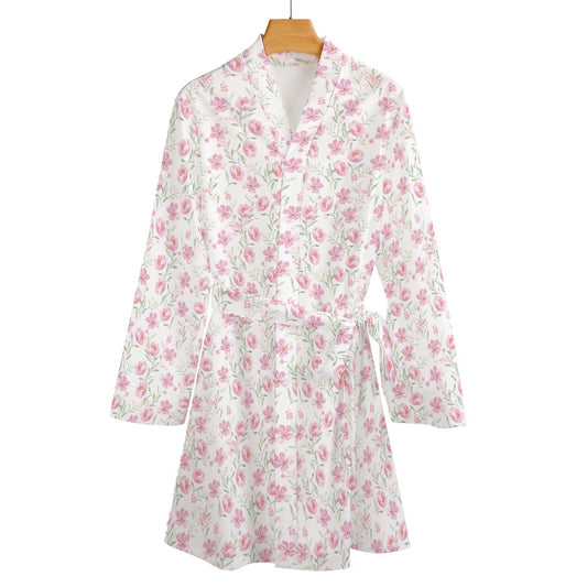 Pink Peony Robe