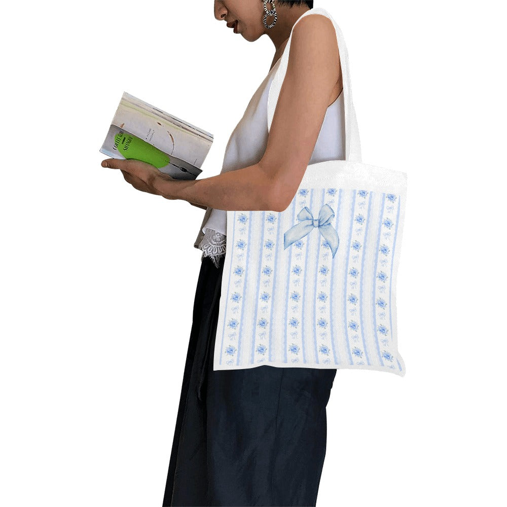 Blue Shabby Chic Small Tote