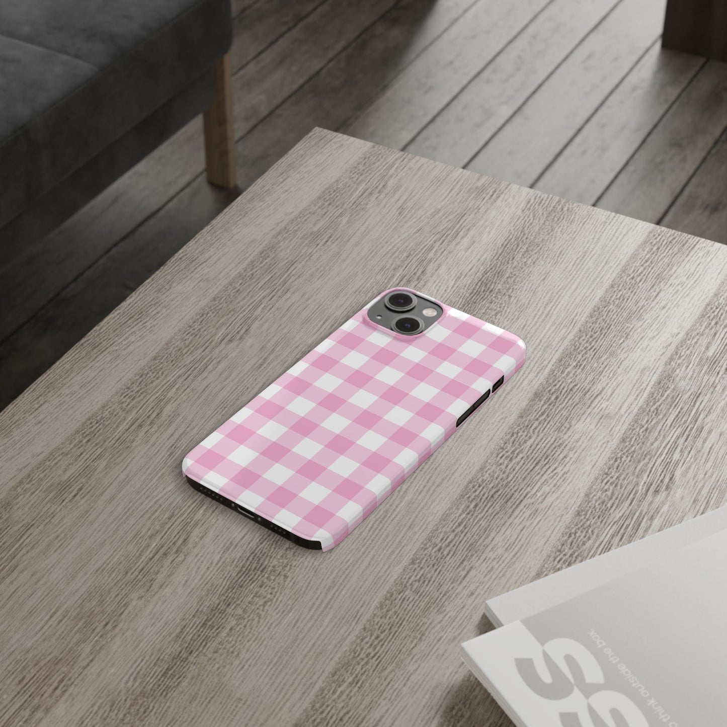 Gingham Pink Case