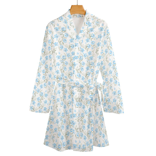 Blue Peony Robe