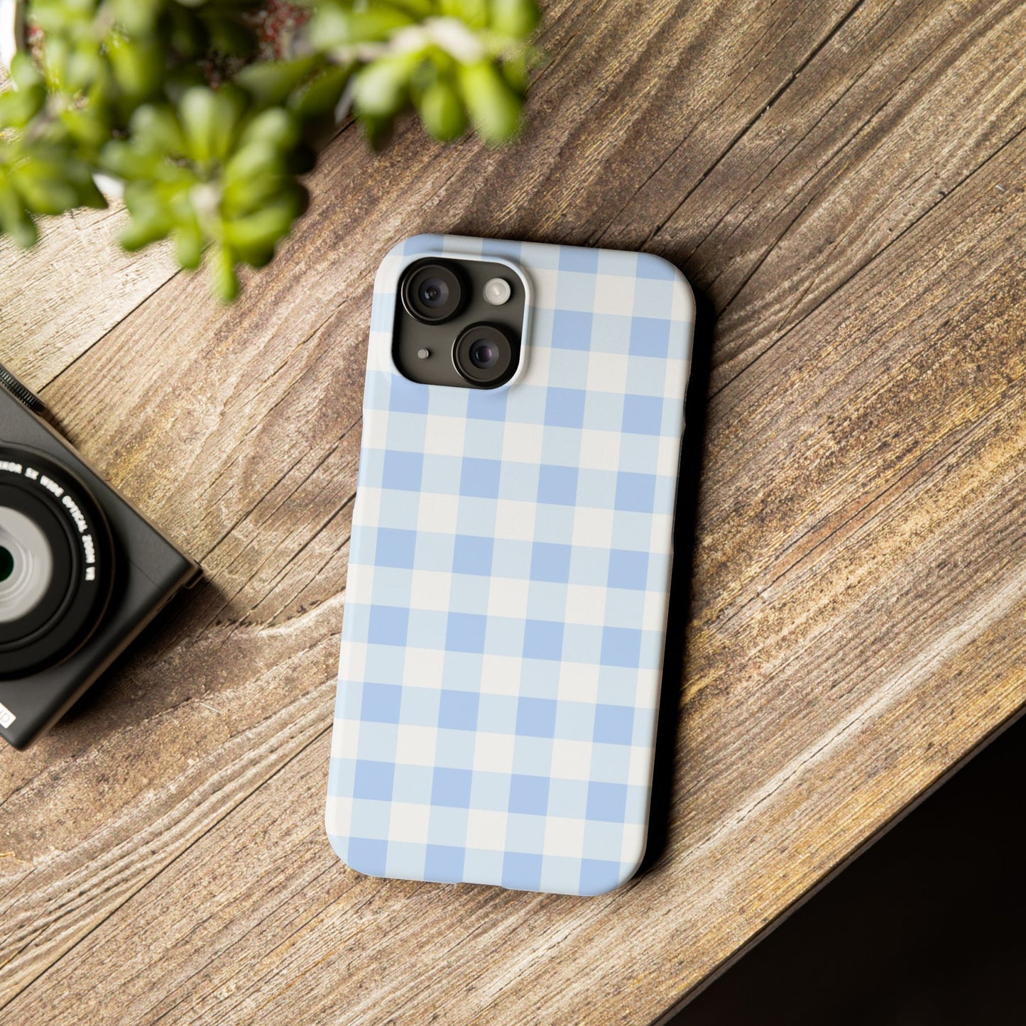 Gingham Blue Case