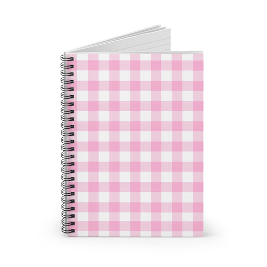 Gingham Pink Spiral