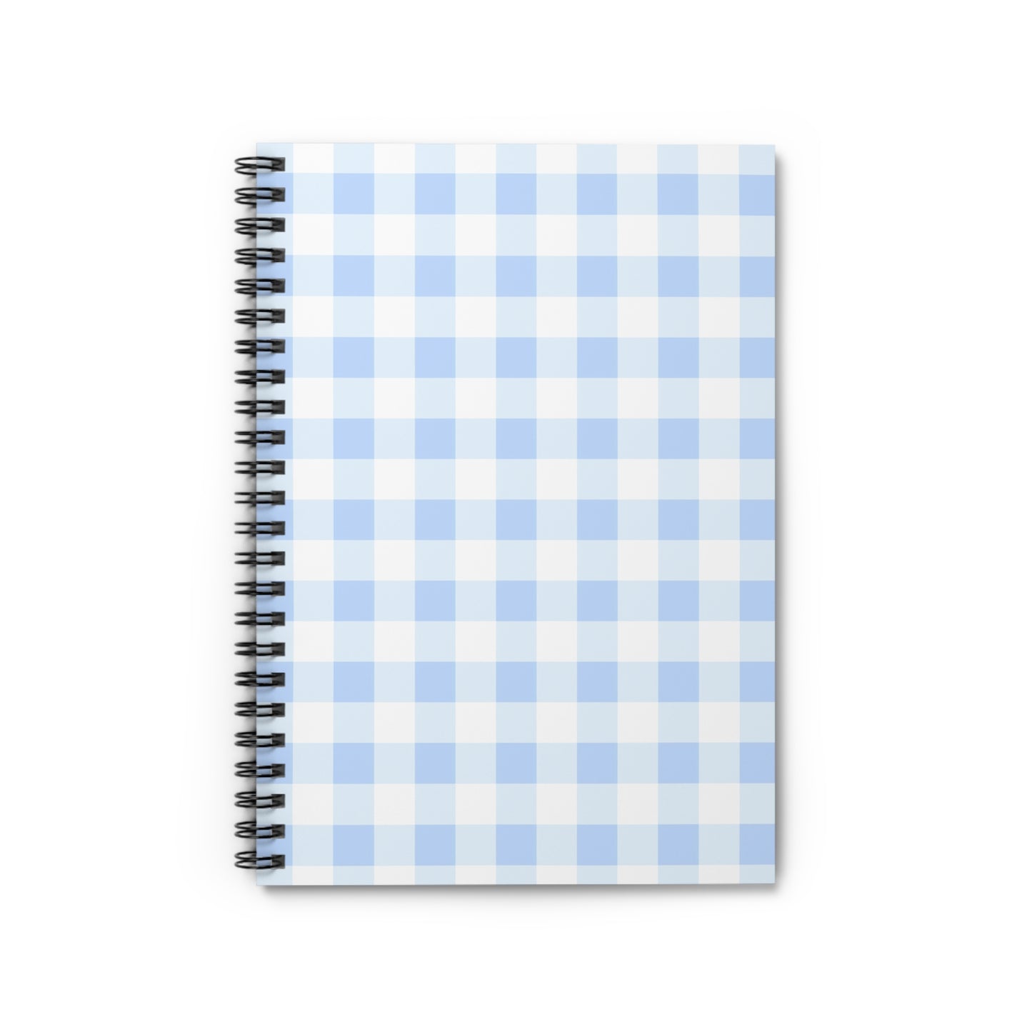 Gingham Blue Spiral