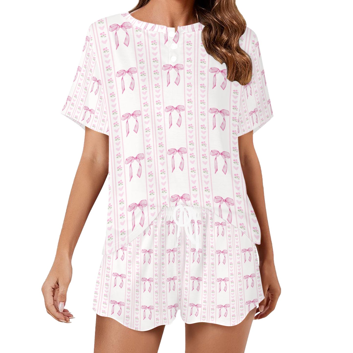 Pink Bows Lounge Set