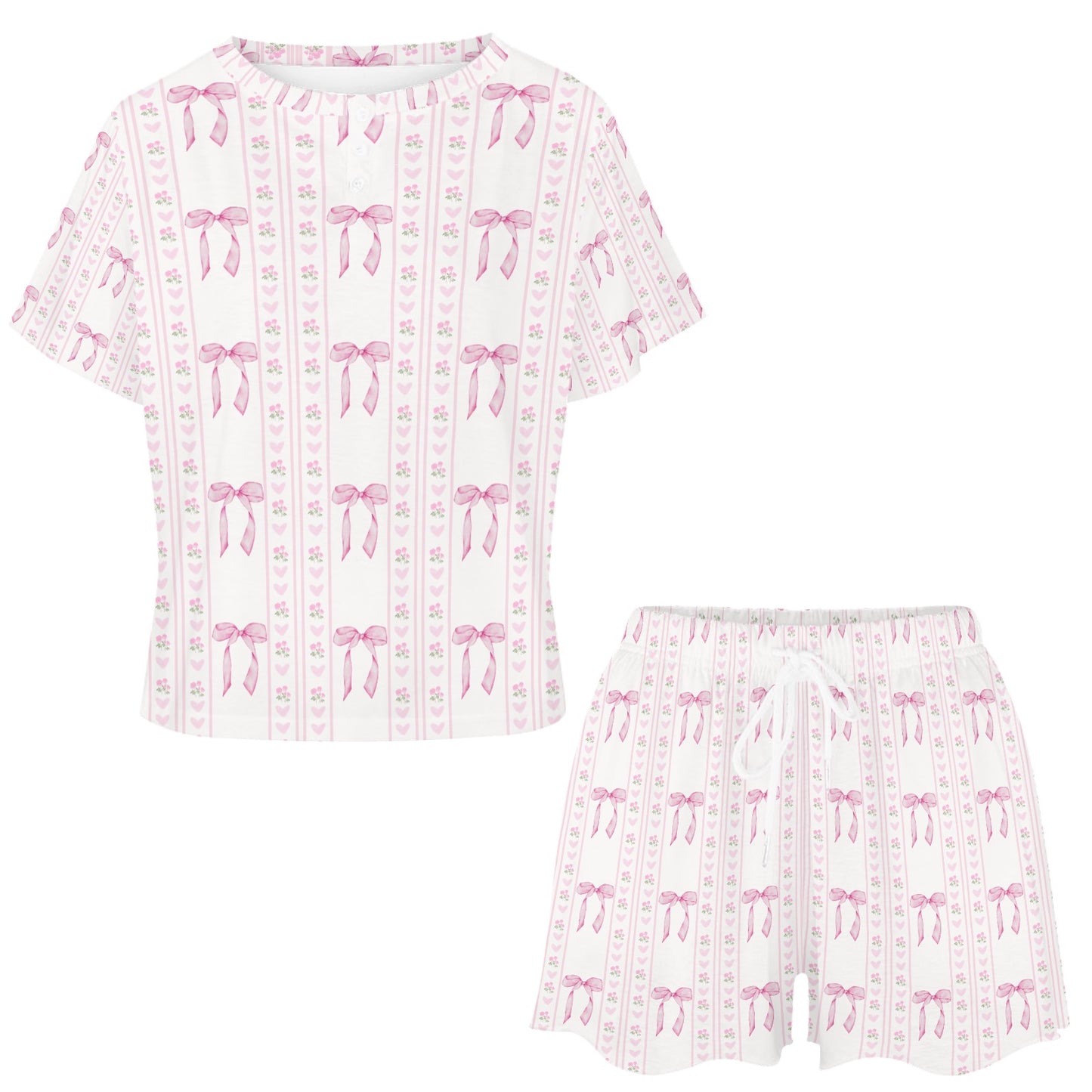 Pink Bows Lounge Set