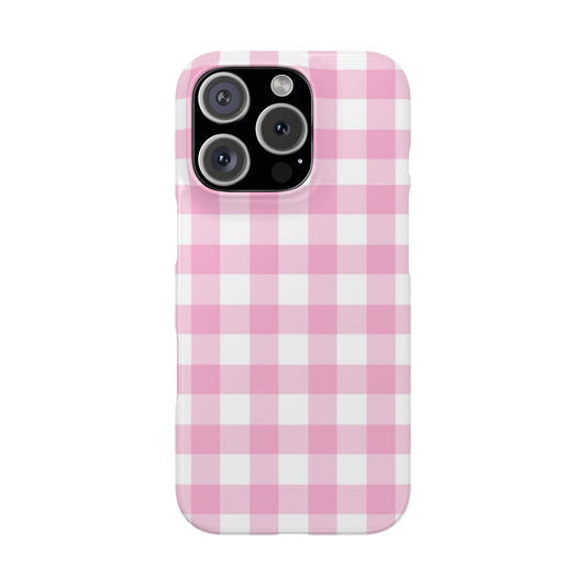 Gingham Pink Case