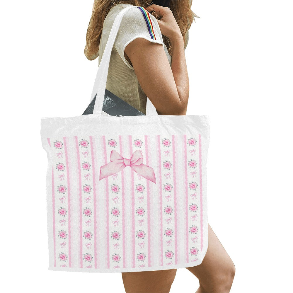 Large Shabby Pink Tote